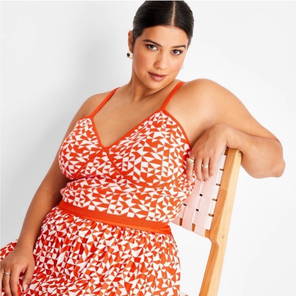 Geometric Orange Tank